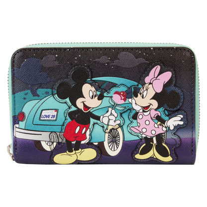 Loungefly Disney Mickey & Minnie Date Drive In Zip Wallet