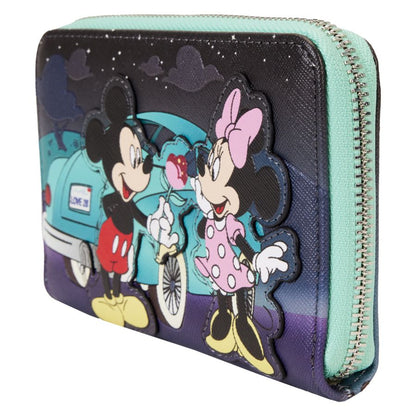 Loungefly Disney Mickey & Minnie Date Drive In Zip Wallet