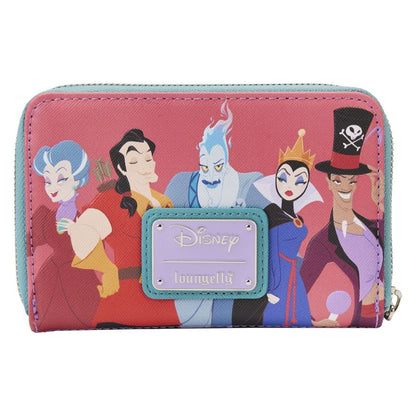 Loungefly Disney Villains Color Block Zip Around Purse