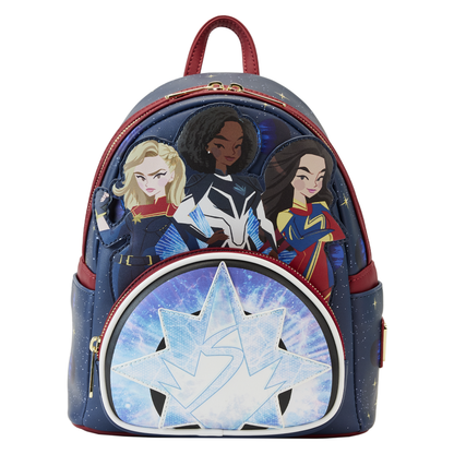 Loungefly The Marvels (2023) Group Symbol Glow Mini Backpack