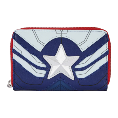 Loungefly The Falcon and the Winter Soldier Captain America Zip Purse