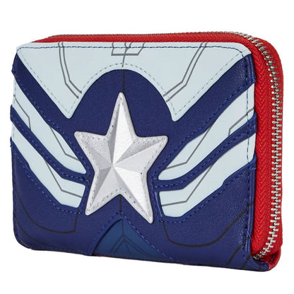 Loungefly The Falcon and the Winter Soldier Captain America Zip Purse