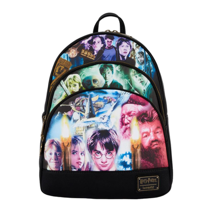 Loungefly Harry Potter Trilogy Triple Pocket Mini Backpack