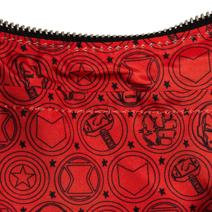 Loungefly Marvel Comics Avengers Floral Tattoo Shoulder Bag