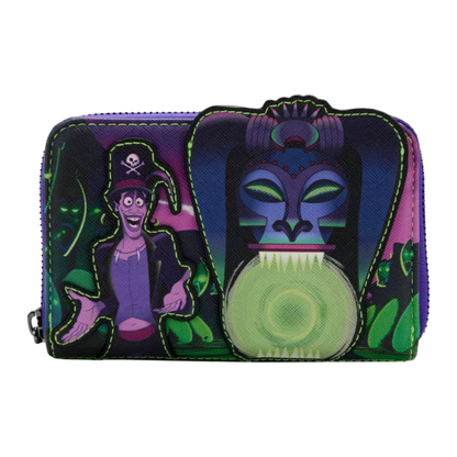 Loungefly Princess and the Frog Facilier Glow Zip Purse