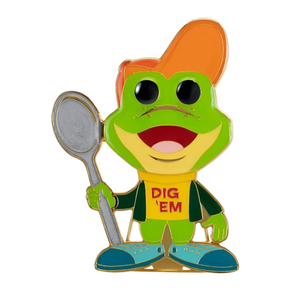 Funko Pop Honey Smacks Dig 'Em Frog 4" Pop! Enamel Pin