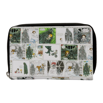 Loungefly Star Wars Darth Vader Comic Strip Zip Purse