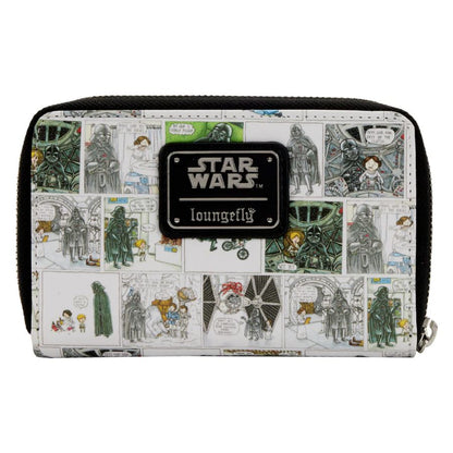 Loungefly Star Wars Darth Vader Comic Strip Zip Purse