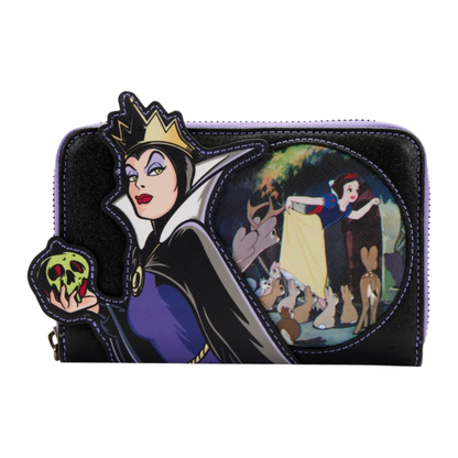 Loungefly Snow White (1937) Evil Queen Apple Zip Purse