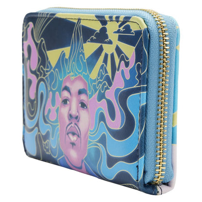 Loungefly Jimi Hendrix Psychadelic Landscape Glow Zip Purse