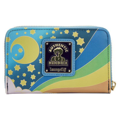 Loungefly Jimi Hendrix Psychadelic Landscape Glow Zip Purse
