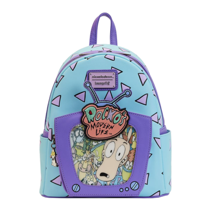 Loungefly Rocko's Modern Life Lenticular TV Mini Backpack