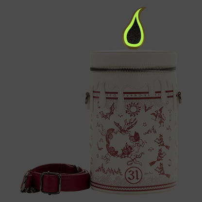 Loungefly Hocus Pocus Black Flame Candle Glow Crossbody Bag
