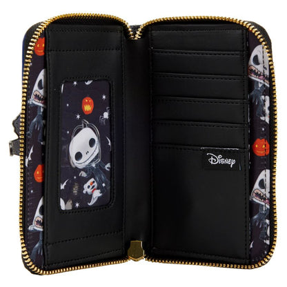 Loungefly The Nightmare Before Christmas Jack Skellington House Pop! Glow Zip Purse