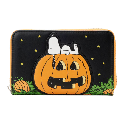 Loungefly Peanuts Great Pumpkin Snoopy Doghouse Zip Purse