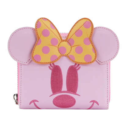 Loungefly Disney Minnie Pastel Ghost Glow Mini Zip Purse