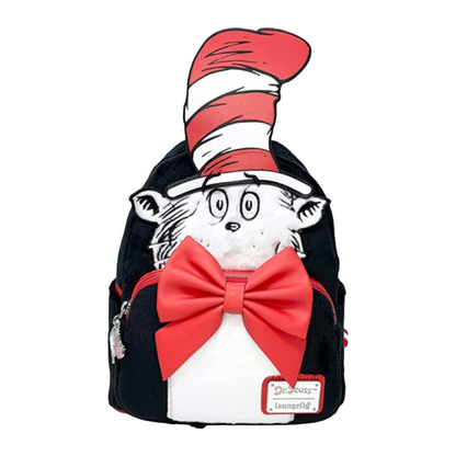 Loungefly Dr Seuss Cat in the Hat Faux Fur Cosplay Backpack [RS]