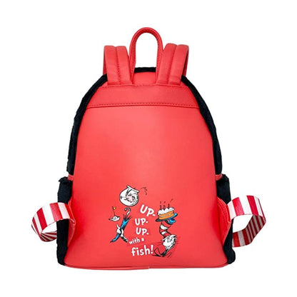 Loungefly Dr Seuss Cat in the Hat Faux Fur Cosplay Backpack [RS]
