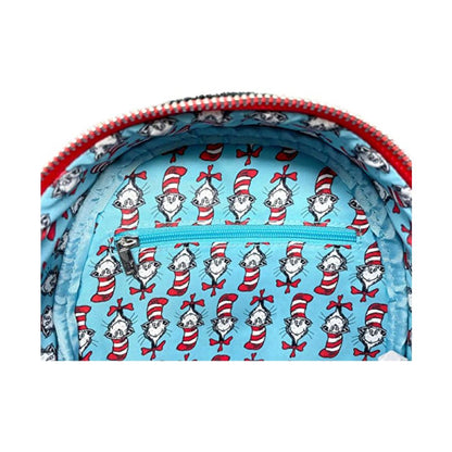 Loungefly Dr Seuss Cat in the Hat Faux Fur Cosplay Backpack [RS]