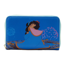 Loungefly Aladdin (1992) Jasmine Princess Scenes Zip Around Purse