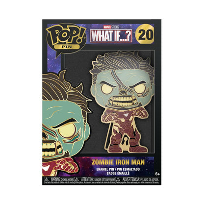 Funko Pop What If Zombie Iron Man 4" Pop! Enamel Pin