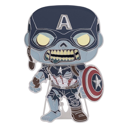 Funko Pop What If Zombie Captain America 4" Pop! Enamel Pin