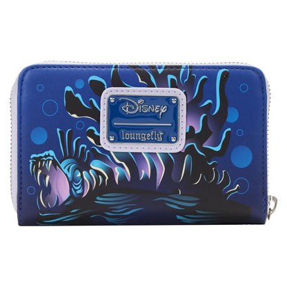 Loungefly The Little Mermaid (1989) Ursula Lair Glow Zip Around Purse