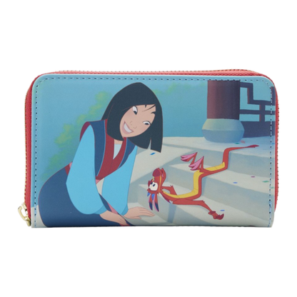 Loungefly Mulan (1998) Princess Scene Zip Around Purse