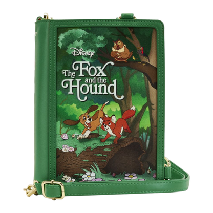 Loungefly The Fox & the Hound Classic Book Convertible Crossbody