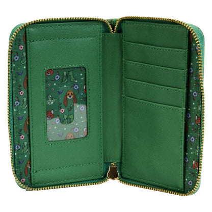 Loungefly The Fox & the Hound Classic Book Zip Around Purse