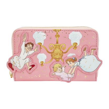 Loungefly Peter Pan (1953) 70th Anniversary You Can Fly Zip Around Purse