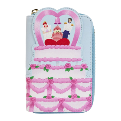 Loungefly The Little Mermaid (1989) Wedding Cake Zip Around Purse
