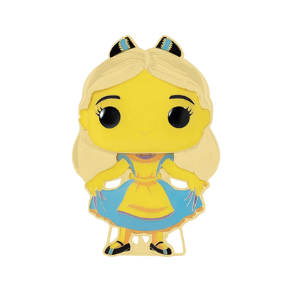 Funko Pop Alice in Wonderland (1951) Alice Glow Blacklight Pop! Enamel Pin