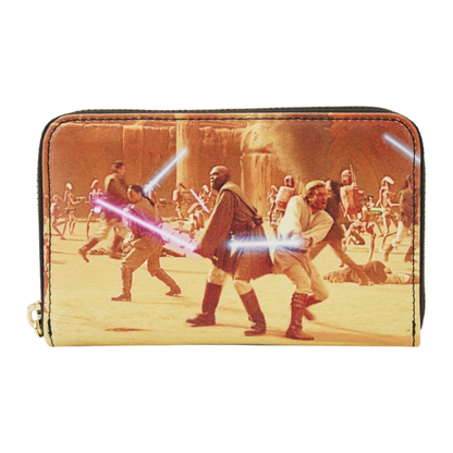 Loungefly Star Wars Episode II: Attack of the Clones Scene Zip Around Wallet