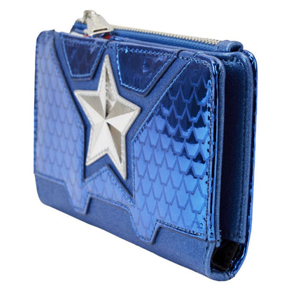Loungefly Marvel Comics Captain America Costume Flap Wallet