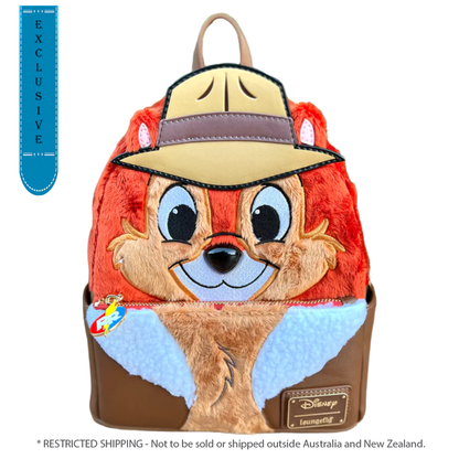 Loungefly Chip 'n Dale: Rescue Rangers Faux Fur Chip US Exclusive Cosplay Mini Backpack[RS]