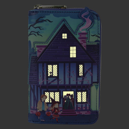 Loungefly Hocus Pocus Sanderson Sisters' House Glow Zip Around Wallet
