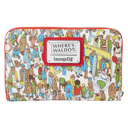 Loungefly Where's Wally Art Print Zip Around Wallet