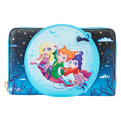 Loungefly Hocus Pocus Poster Glow Zip Around Wallet