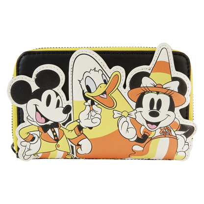 Loungefly Disney Mickey & Friends Candy Corn Zip Around Wallet