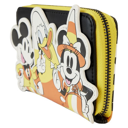 Loungefly Disney Mickey & Friends Candy Corn Zip Around Wallet
