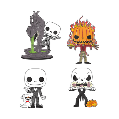 Funko Pop The Nightmare Before Christmas This is Halloween Jack Enamel Pin 4 Pack