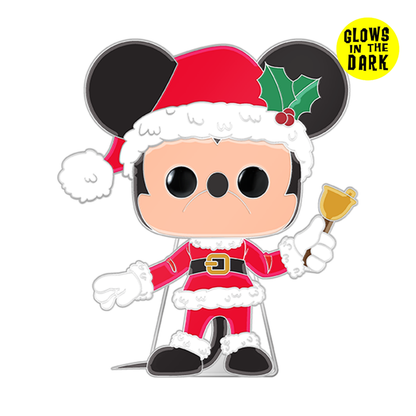Funko Pop Disney Mickey Mouse Holiday Glow Enamel Pop! Pin