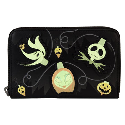 Loungefly The Nightmare Before Christmas Tree String Lights Glow Zip Around Wallet