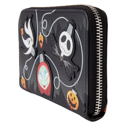 Loungefly The Nightmare Before Christmas Tree String Lights Glow Zip Around Wallet