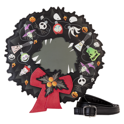 Loungefly The Nightmare Before Christmas Wreath String Lights Glow Crossbody