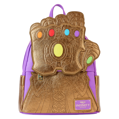 Loungefly Marvel Comics Thanos Gauntlet Metallic Mini Backpack