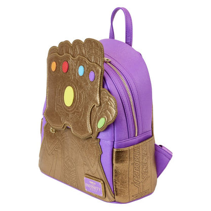 Loungefly Marvel Comics Thanos Gauntlet Metallic Mini Backpack