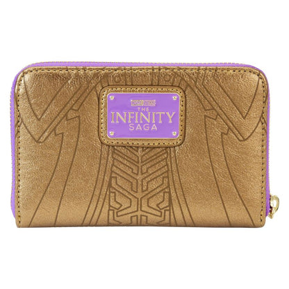 Loungefly Marvel Comics Thanos Gauntlet Metallic Zip Around Wallet