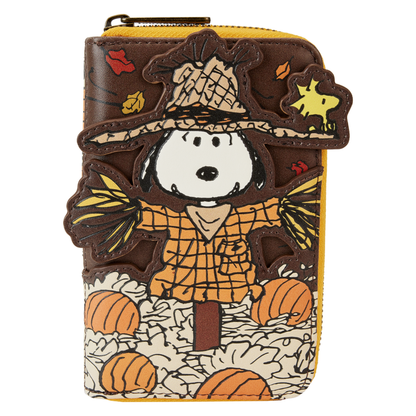Loungefly Peanuts Snoopy Scarecrow Zip Around Wallet